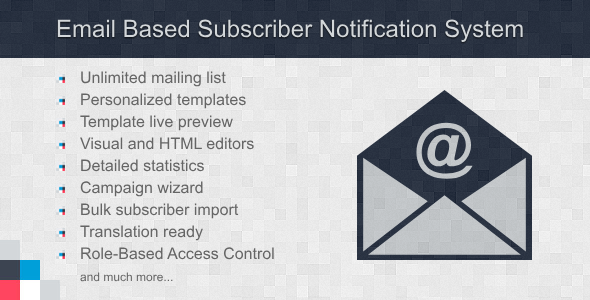 Email Based Subscribers Notification System