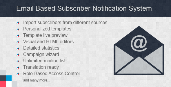 Email Based Subscribers Notification System